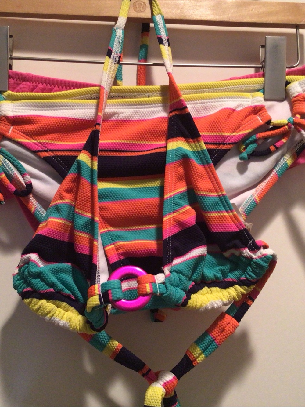 Kids Striped One-Piece Swimsuit - Multicolor